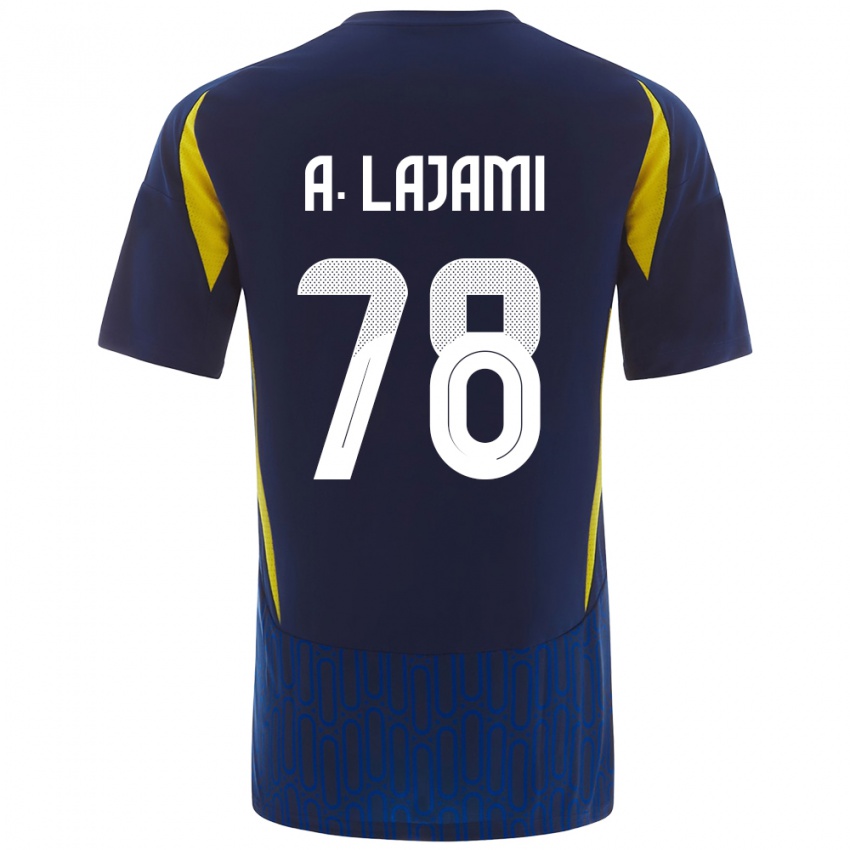 Kinderen Ali Lajami #78 Blauw Geel Uitshirt Uittenue 2024/25 T-Shirt België