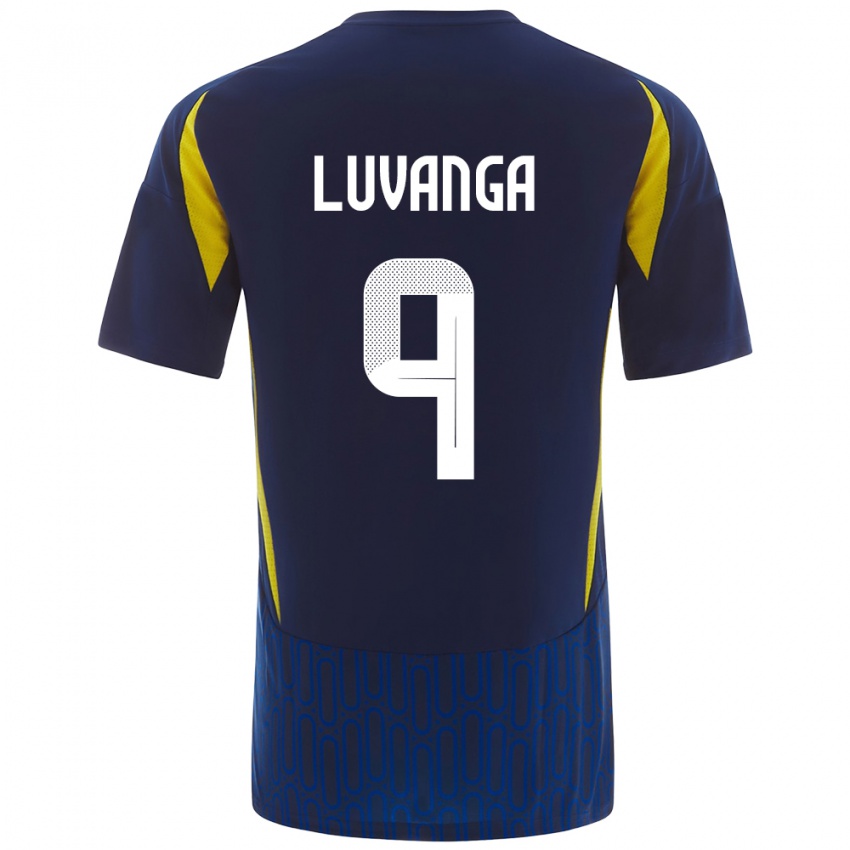 Kinderen Clara Luvanga #9 Blauw Geel Uitshirt Uittenue 2024/25 T-Shirt België