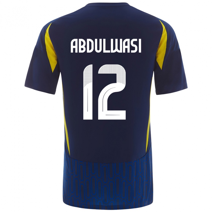 Kinderen Dalal Abdulwasi #12 Blauw Geel Uitshirt Uittenue 2024/25 T-Shirt België