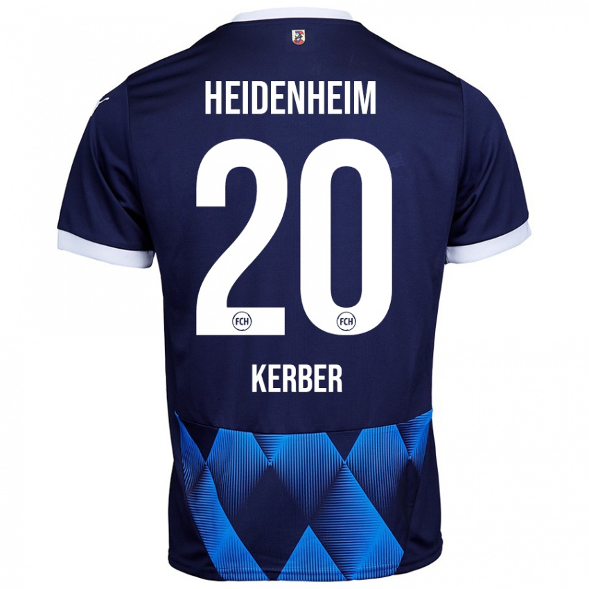 Enfant Maillot Luca Kerber #20 Bleu Marine Foncé Tenues Extérieur 2024/25 T-Shirt Belgique