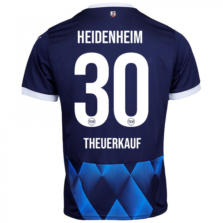 Enfant Maillot Norman Theuerkauf #30 Bleu Marine Foncé Tenues Extérieur 2024/25 T-Shirt Belgique