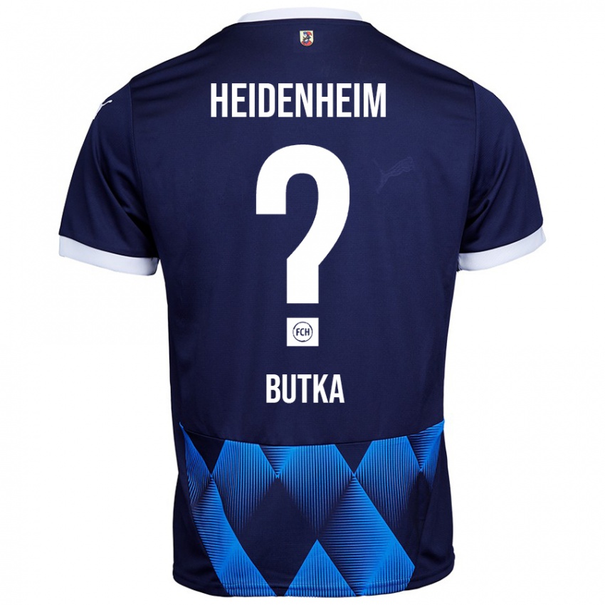 Enfant Maillot Luka-Viktor Butka #0 Bleu Marine Foncé Tenues Extérieur 2024/25 T-Shirt Belgique