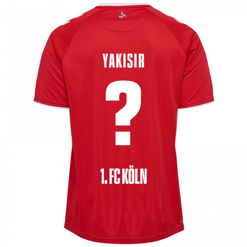 Enfant Maillot Emir-Ahmet Yakisir #0 Rouge Blanc Tenues Extérieur 2024/25 T-Shirt Belgique