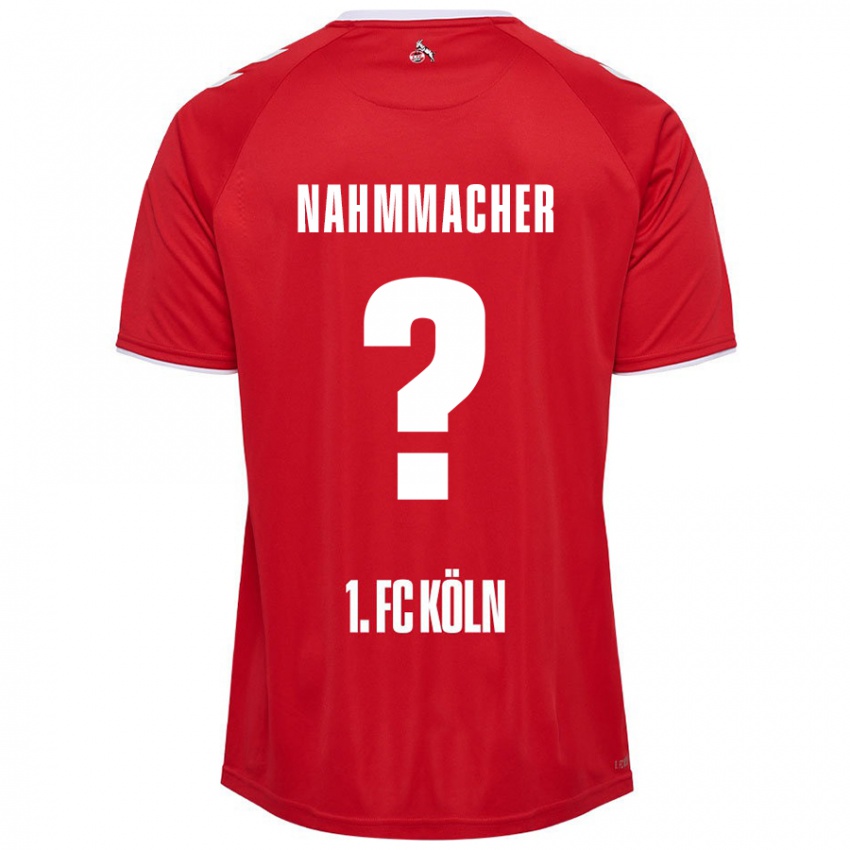 Enfant Maillot Emil Nahmmacher #0 Rouge Blanc Tenues Extérieur 2024/25 T-Shirt Belgique