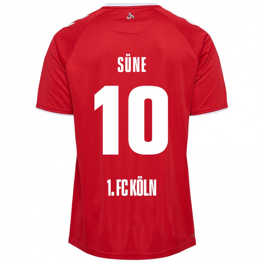 Enfant Maillot Arda Süne #10 Rouge Blanc Tenues Extérieur 2024/25 T-Shirt Belgique