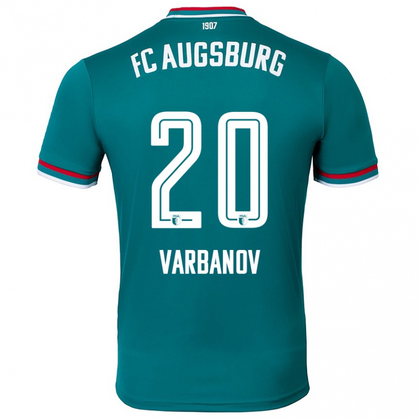 Enfant Maillot Svetoslav Varbanov #20 Vert Foncé Tenues Extérieur 2024/25 T-Shirt Belgique