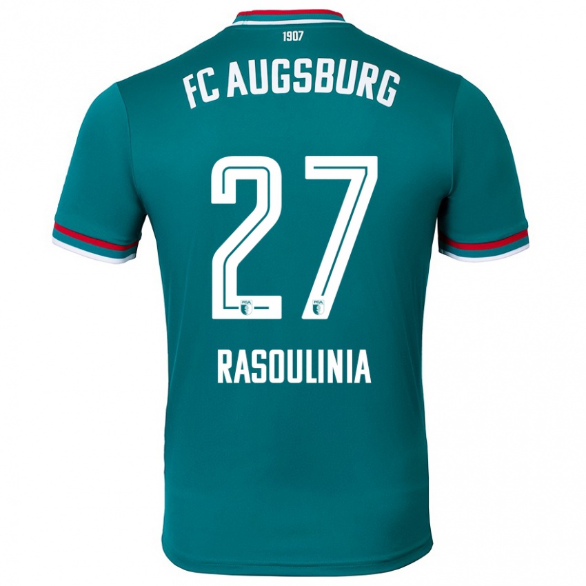 Enfant Maillot Nick Rasoulinia #27 Vert Foncé Tenues Extérieur 2024/25 T-Shirt Belgique