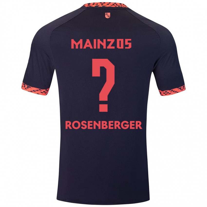 Kinderen Chris Rosenberger #0 Blauw Koraalrood Uitshirt Uittenue 2024/25 T-Shirt België