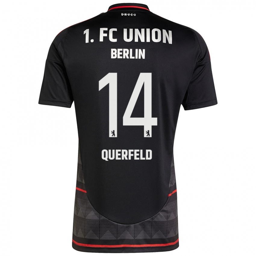 Kinder Leopold Querfeld #14 Schwarz Auswärtstrikot Trikot 2024/25 T-Shirt Belgien