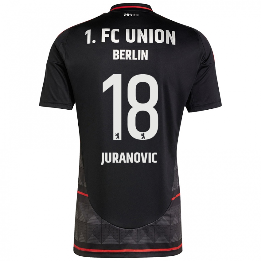 Kinder Josip Juranovic #18 Schwarz Auswärtstrikot Trikot 2024/25 T-Shirt Belgien