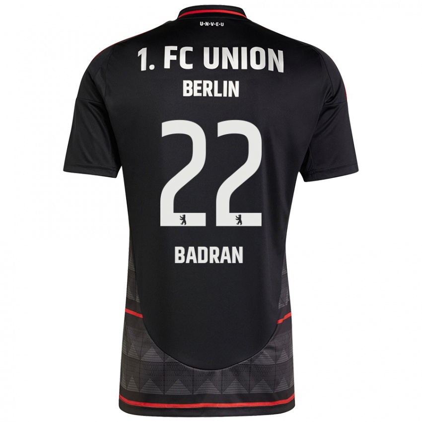 Kinder Ahmad Badran #22 Schwarz Auswärtstrikot Trikot 2024/25 T-Shirt Belgien