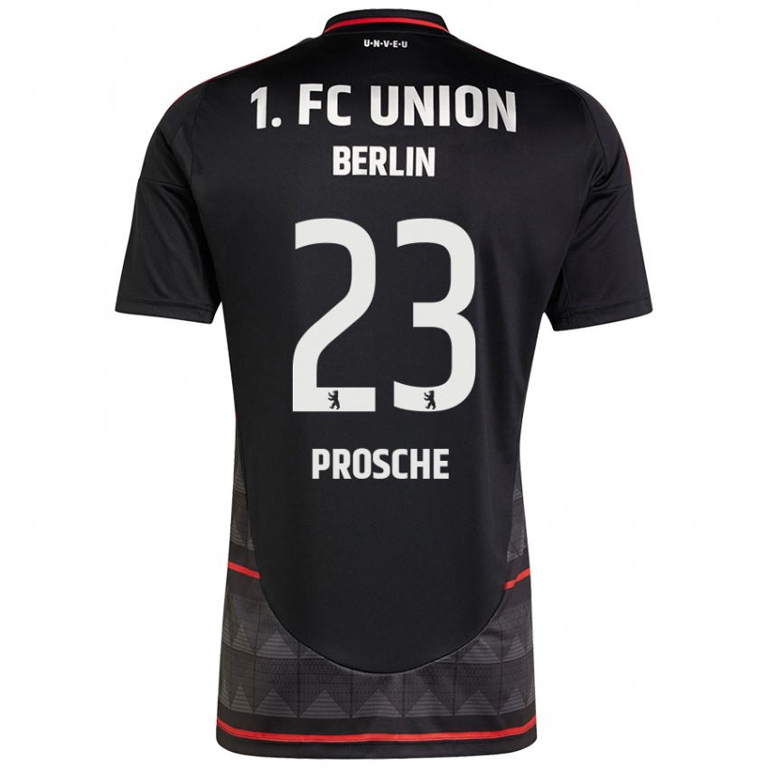 Kinder Leon Prosche #23 Schwarz Auswärtstrikot Trikot 2024/25 T-Shirt Belgien