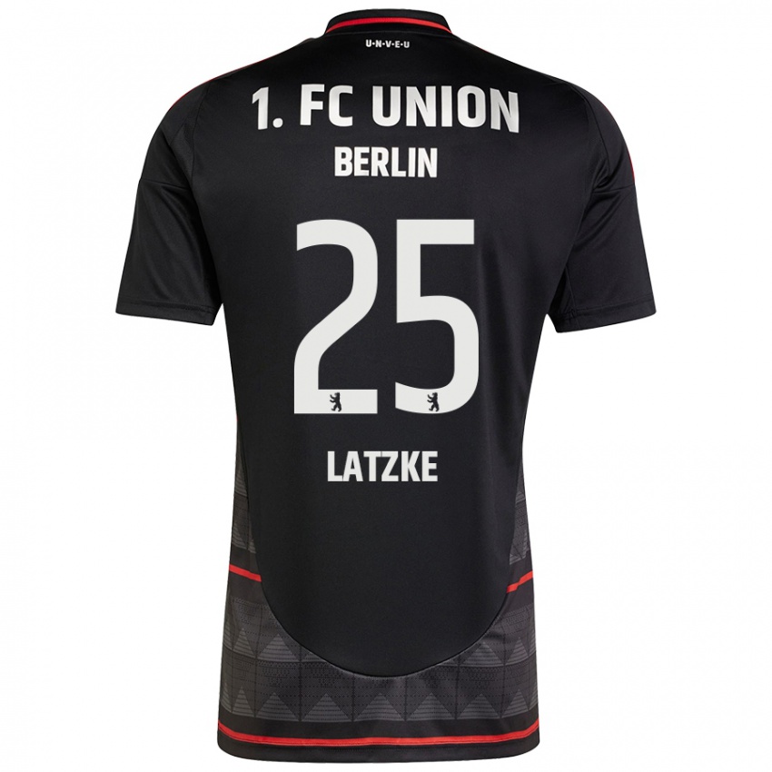 Kinder Jannes Latzke #25 Schwarz Auswärtstrikot Trikot 2024/25 T-Shirt Belgien