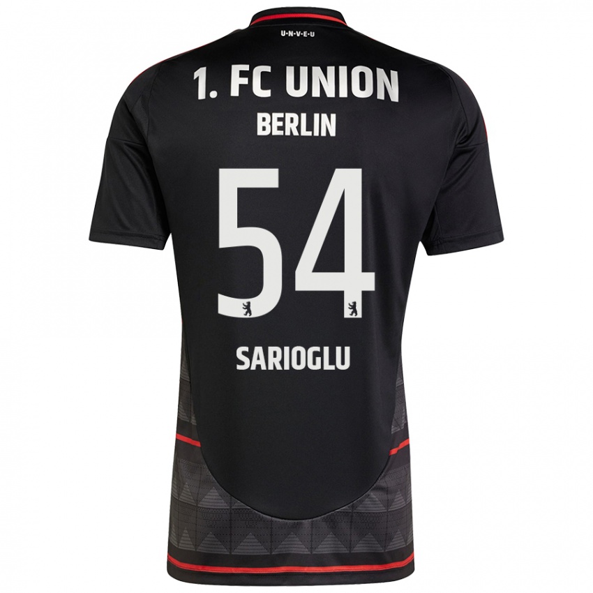 Kinder Defne Sarıoğlu #54 Schwarz Auswärtstrikot Trikot 2024/25 T-Shirt Belgien