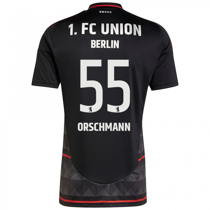 Kinder Katja Orschmann #55 Schwarz Auswärtstrikot Trikot 2024/25 T-Shirt Belgien