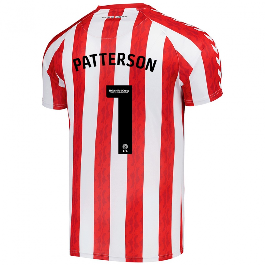 Heren Anthony Patterson #1 Rood Wit Thuisshirt Thuistenue 2024/25 T-Shirt België