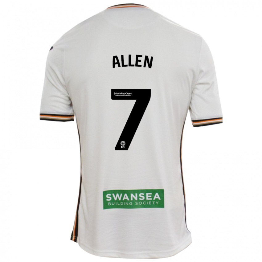 Heren Joe Allen #7 Wit Thuisshirt Thuistenue 2024/25 T-Shirt België