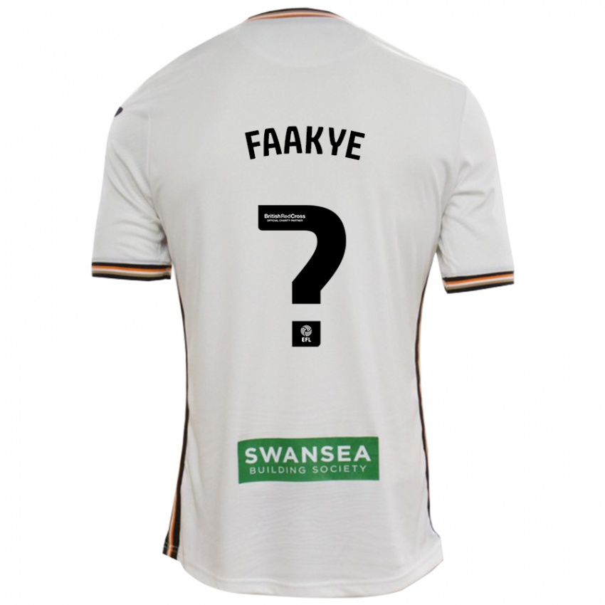 Heren Richard Faakye #0 Wit Thuisshirt Thuistenue 2024/25 T-Shirt België