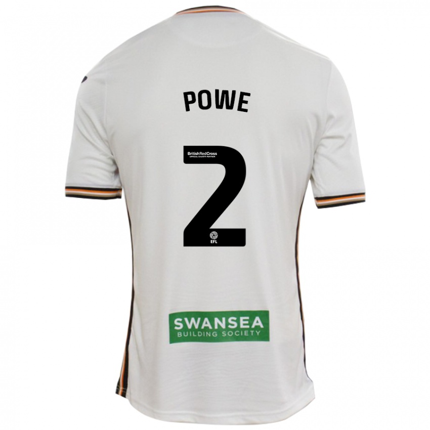 Heren Alicia Powe #2 Wit Thuisshirt Thuistenue 2024/25 T-Shirt België