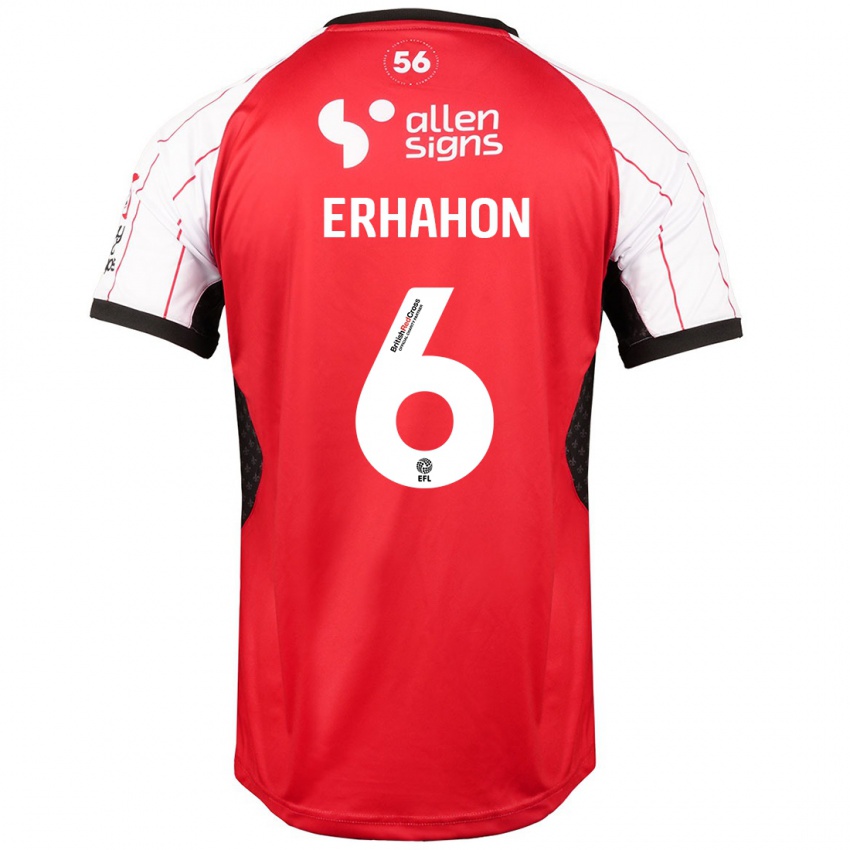 Heren Ethan Erhahon #6 Wit Thuisshirt Thuistenue 2024/25 T-Shirt België