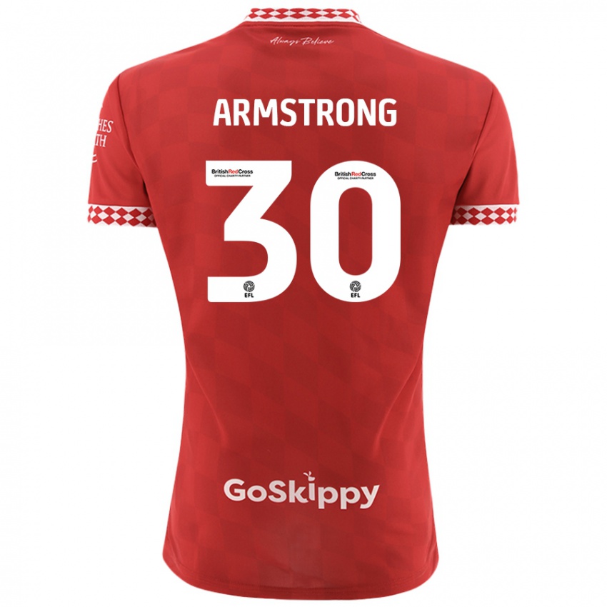 Heren Sinclair Armstrong #30 Rood Thuisshirt Thuistenue 2024/25 T-Shirt België