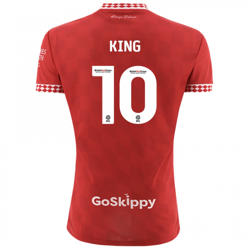 Heren Andy King #10 Rood Thuisshirt Thuistenue 2024/25 T-Shirt België