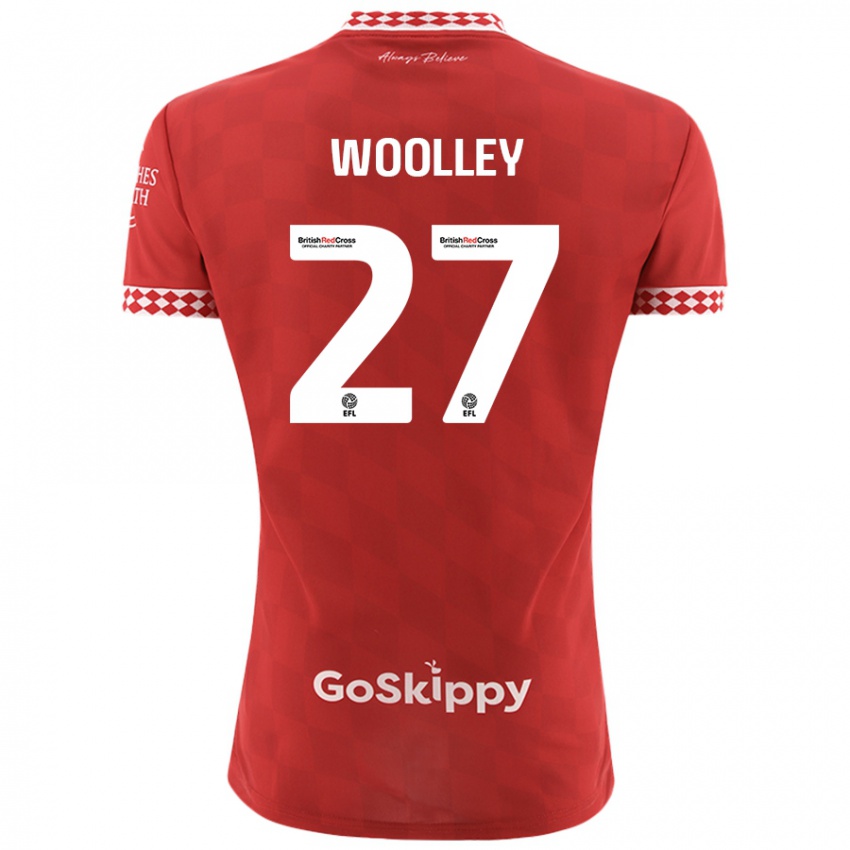 Heren Jesse Woolley #27 Rood Thuisshirt Thuistenue 2024/25 T-Shirt België