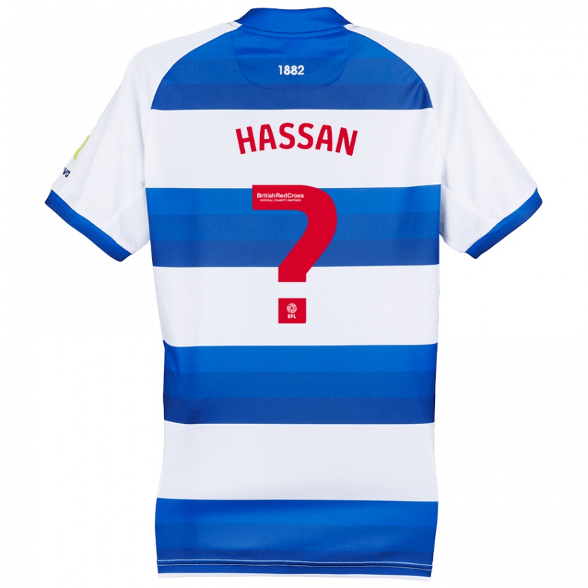 Heren Ridwan Hassan #0 Wit Blauw Thuisshirt Thuistenue 2024/25 T-Shirt België