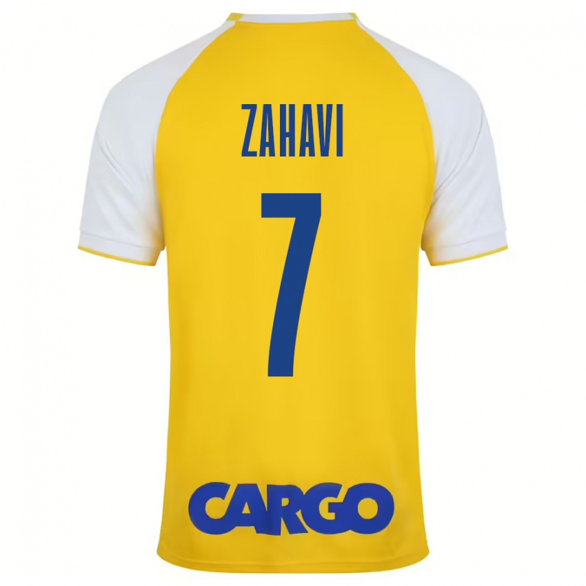 Heren Eran Zahavi #7 Geel Wit Thuisshirt Thuistenue 2024/25 T-Shirt België