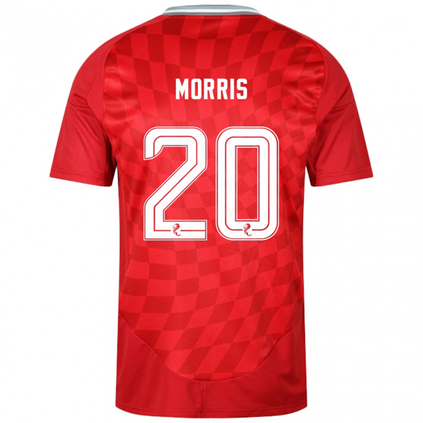 Herren Shayden Morris #20 Rot Heimtrikot Trikot 2024/25 T-Shirt Belgien