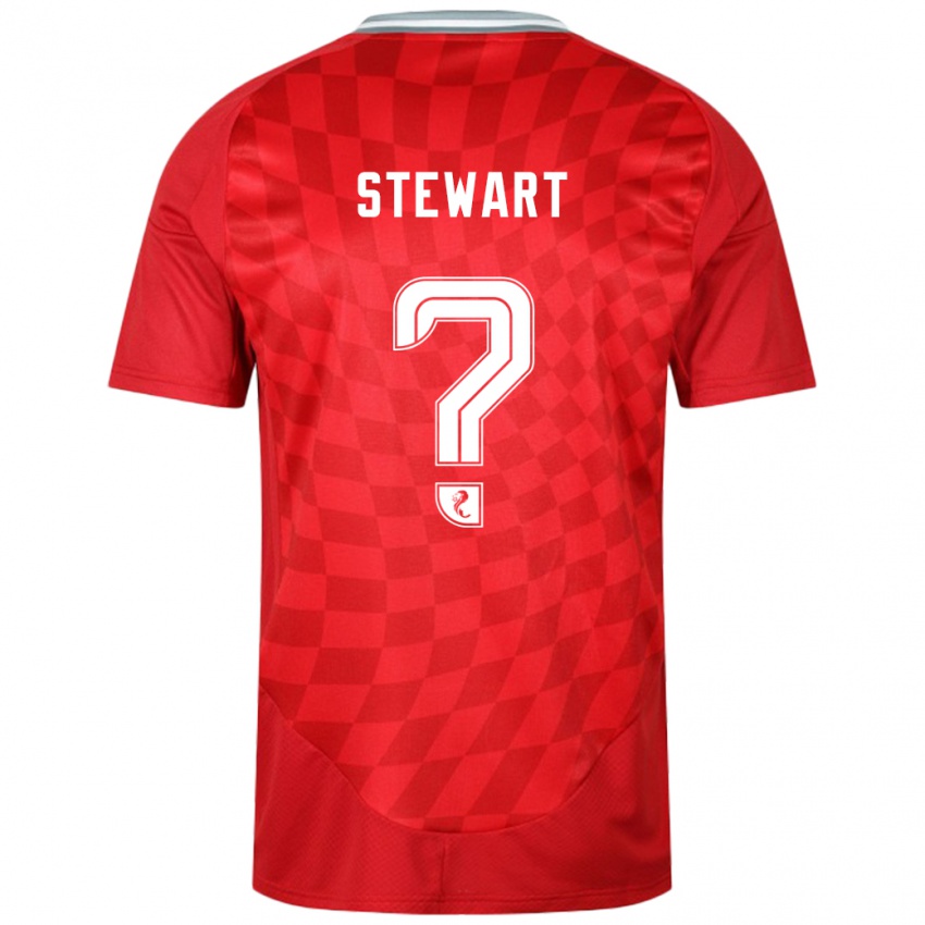 Herren Alfie Stewart #0 Rot Heimtrikot Trikot 2024/25 T-Shirt Belgien