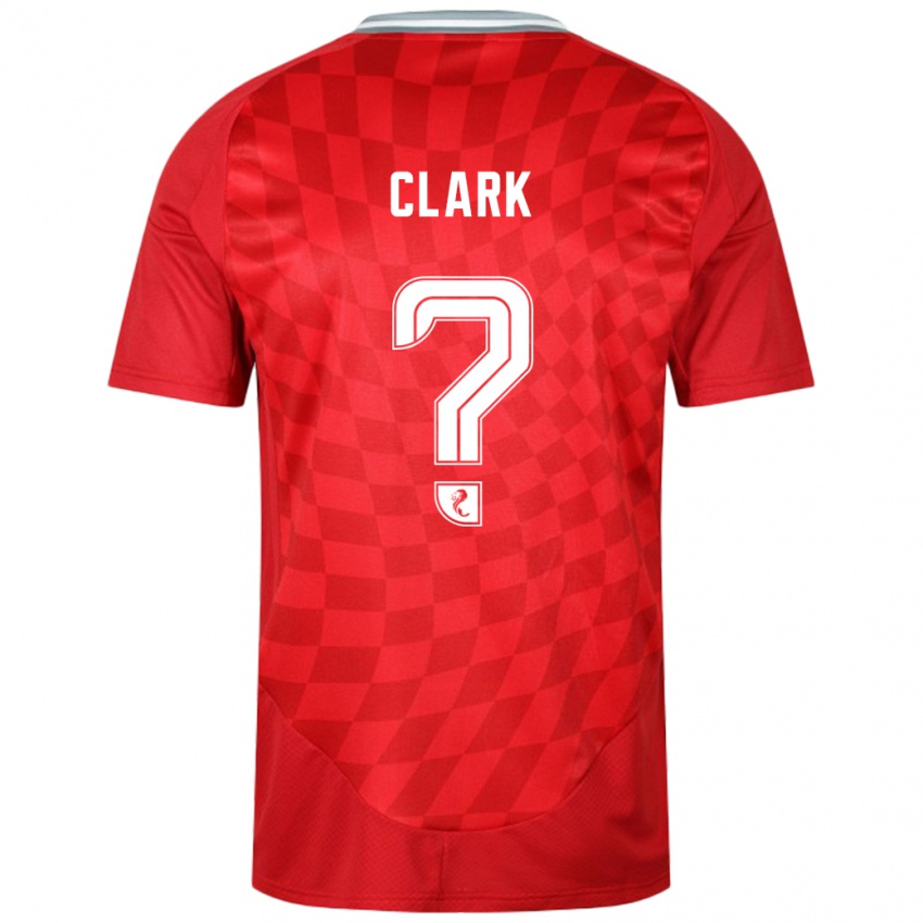 Heren Ellis Clark #0 Rood Thuisshirt Thuistenue 2024/25 T-Shirt België