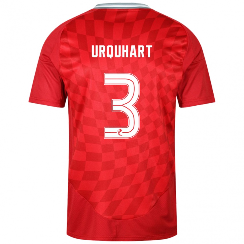 Heren Millie Urquhart #3 Rood Thuisshirt Thuistenue 2024/25 T-Shirt België