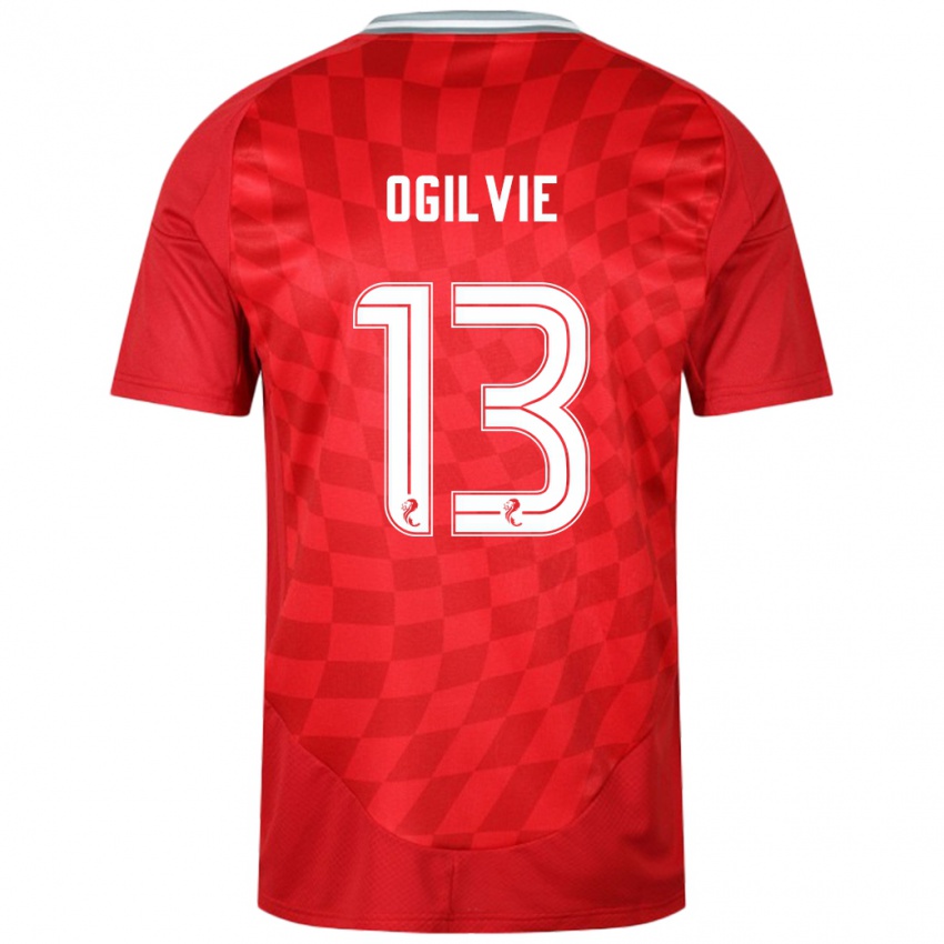 Heren Francesca Ogilvie #13 Rood Thuisshirt Thuistenue 2024/25 T-Shirt België