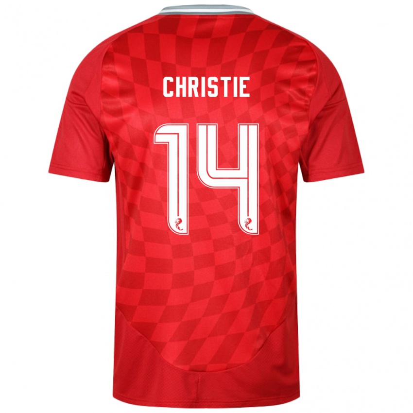 Heren Mya Christie #14 Rood Thuisshirt Thuistenue 2024/25 T-Shirt België