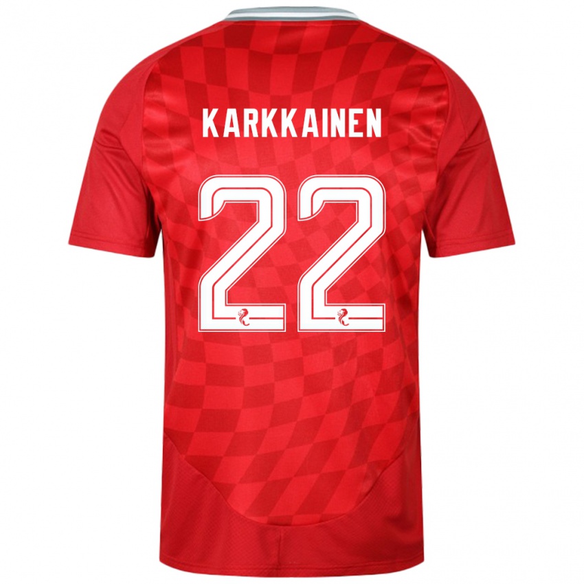 Heren Elena Kärkkäinen #22 Rood Thuisshirt Thuistenue 2024/25 T-Shirt België