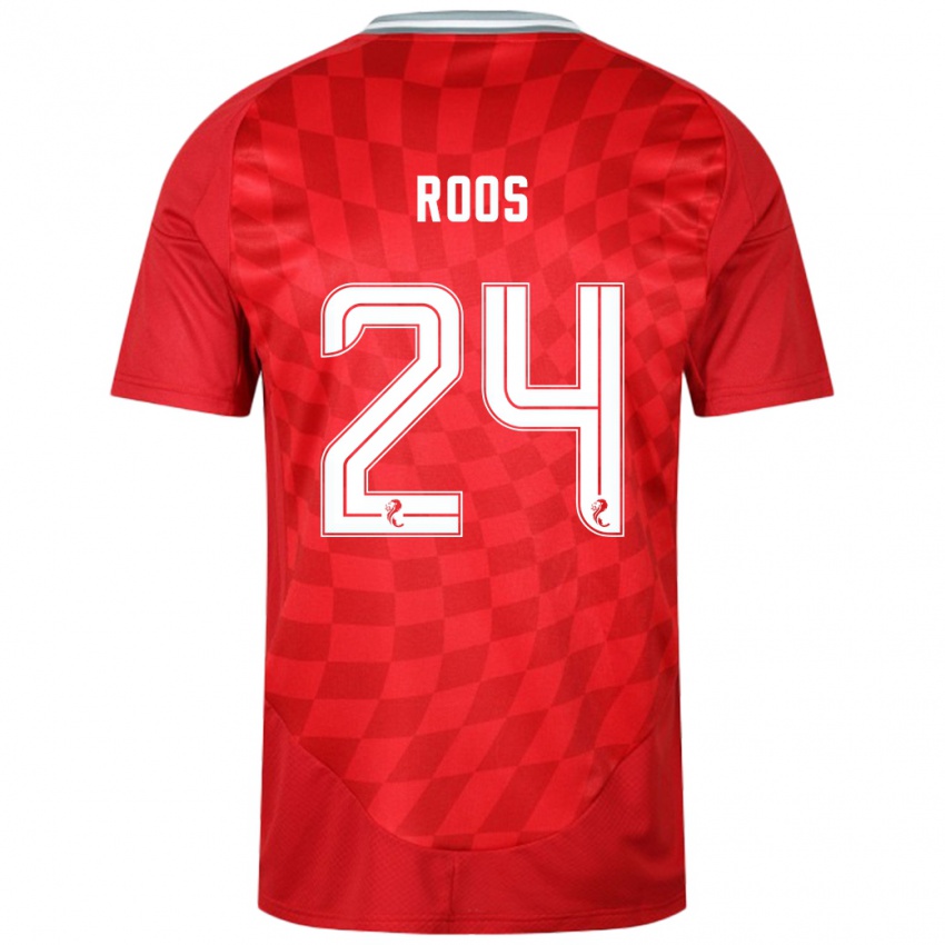 Heren Kelle Roos #24 Rood Thuisshirt Thuistenue 2024/25 T-Shirt België