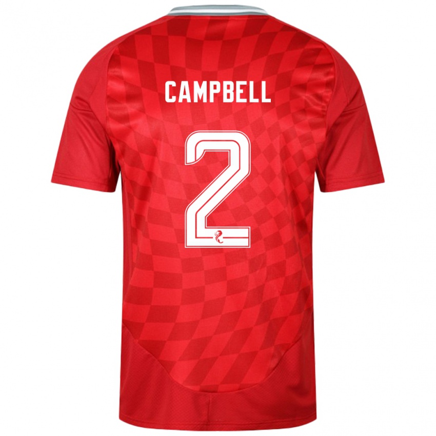 Heren Loren Campbell #2 Rood Thuisshirt Thuistenue 2024/25 T-Shirt België