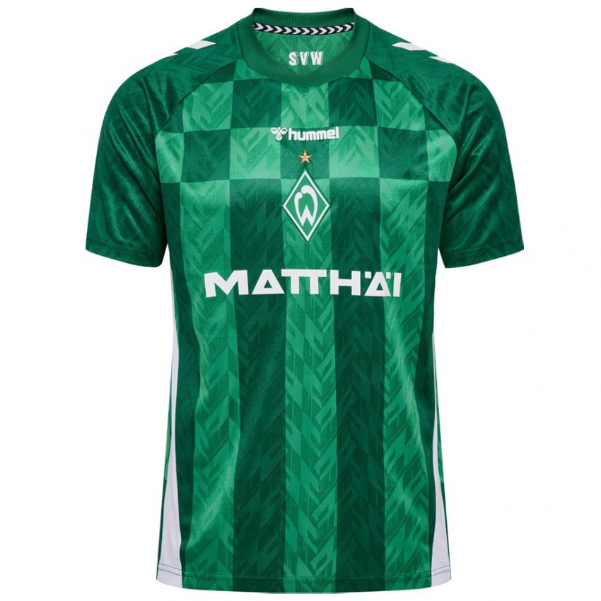 Heren Niklas Stark #4 Groen Thuisshirt Thuistenue 2024/25 T-Shirt België