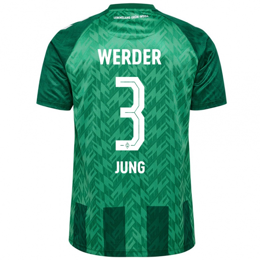 Heren Anthony Jung #3 Groen Thuisshirt Thuistenue 2024/25 T-Shirt België