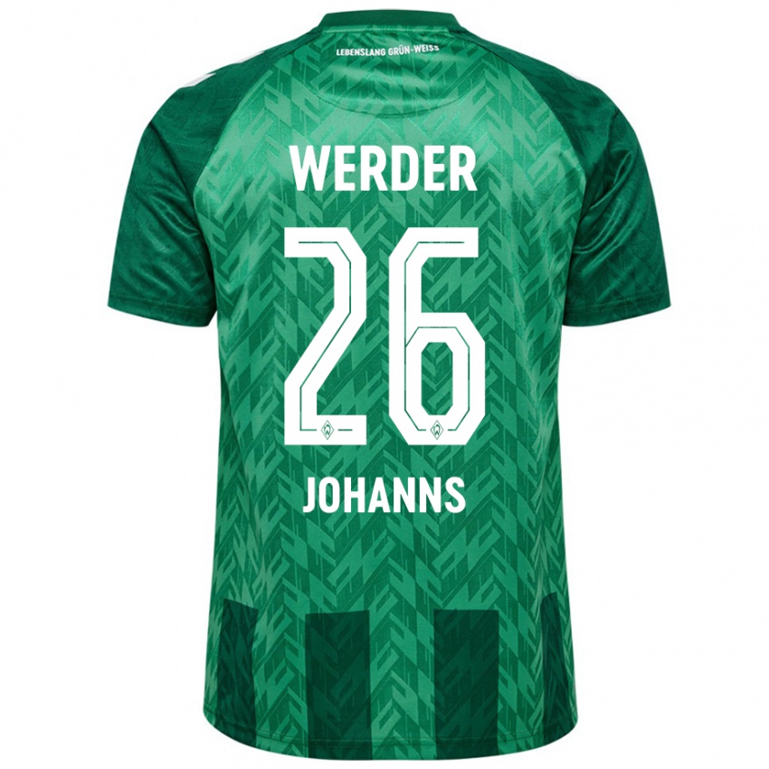 Heren Lennart Johanns #26 Groen Thuisshirt Thuistenue 2024/25 T-Shirt België