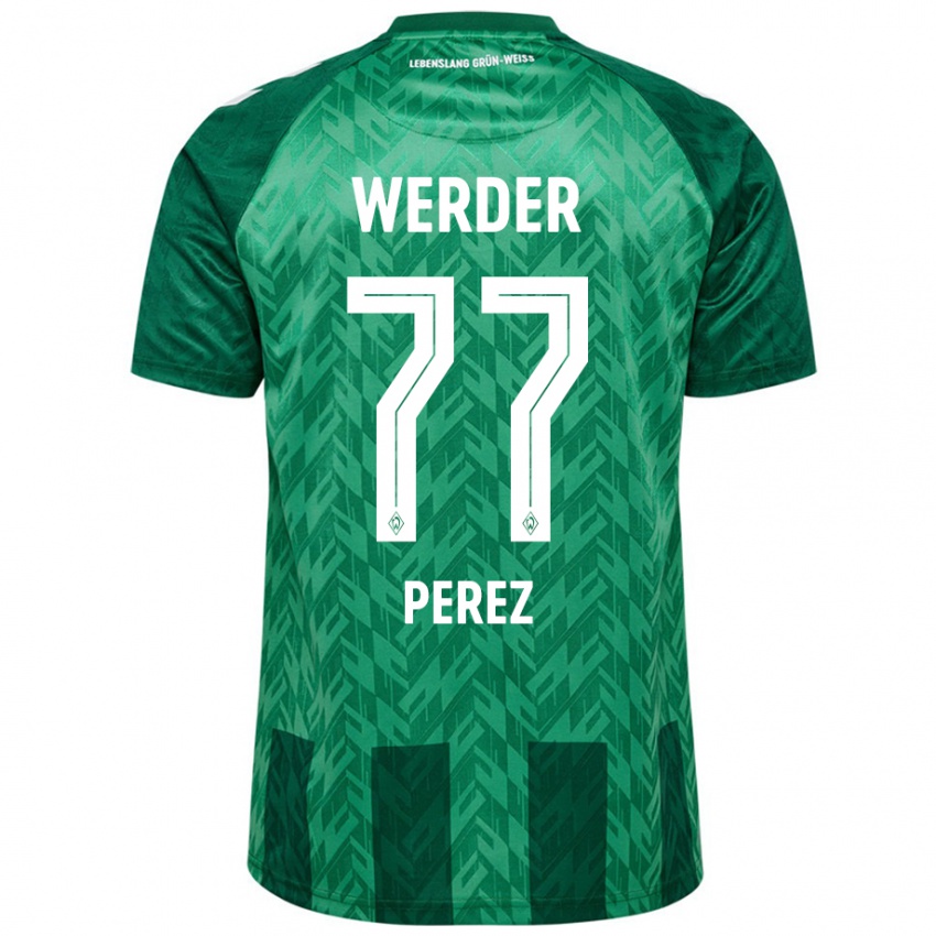 Heren Catalina Pérez Jaramillo #77 Groen Thuisshirt Thuistenue 2024/25 T-Shirt België