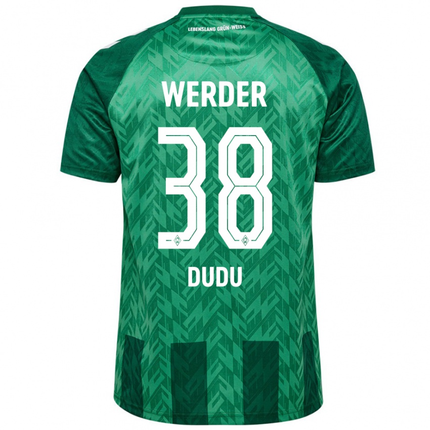 Heren Dudu #38 Groen Thuisshirt Thuistenue 2024/25 T-Shirt België