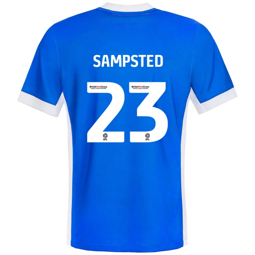 Heren Alfons Sampsted #23 Blauw Wit Thuisshirt Thuistenue 2024/25 T-Shirt België