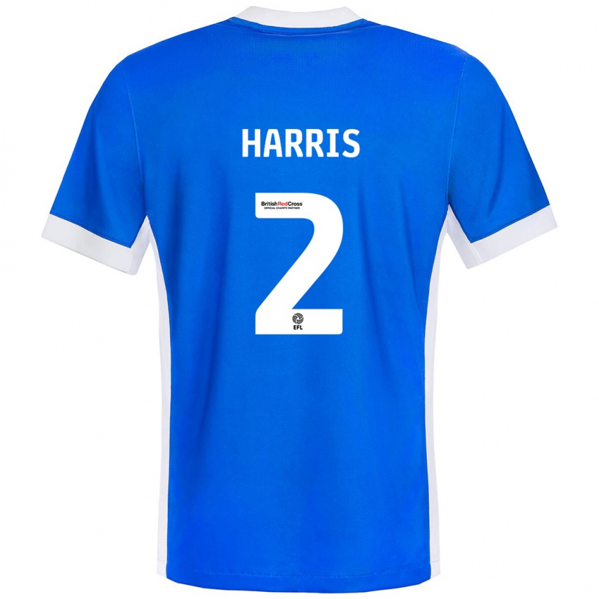 Heren Martha Harris #2 Blauw Wit Thuisshirt Thuistenue 2024/25 T-Shirt België