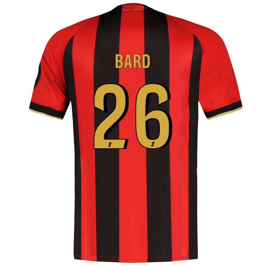 Heren Melvin Bard #26 Rood Zwart Thuisshirt Thuistenue 2024/25 T-Shirt België