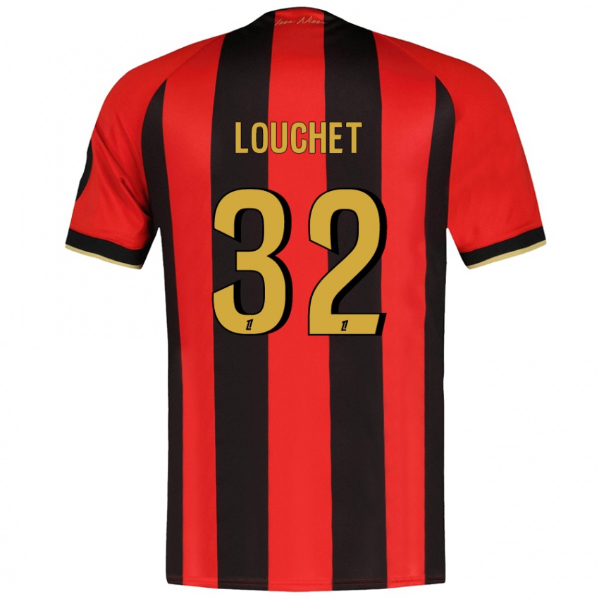 Heren Tom Louchet #32 Rood Zwart Thuisshirt Thuistenue 2024/25 T-Shirt België