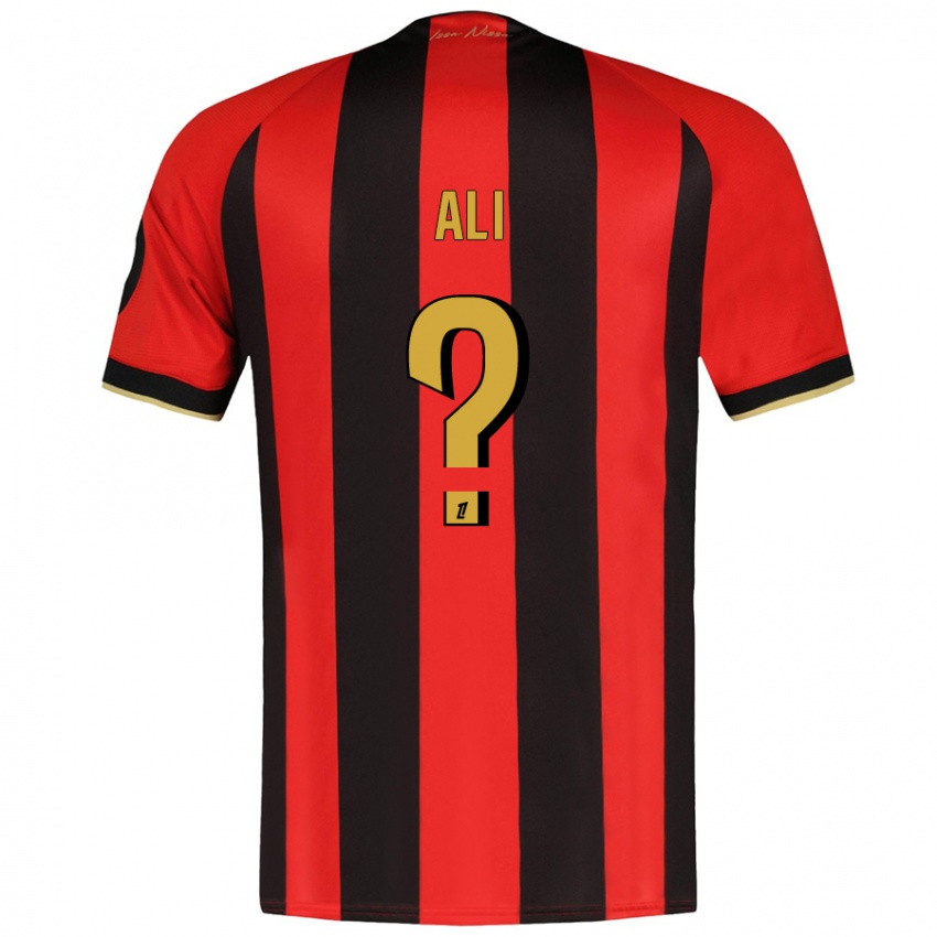 Heren Kéfren Ali #0 Rood Zwart Thuisshirt Thuistenue 2024/25 T-Shirt België