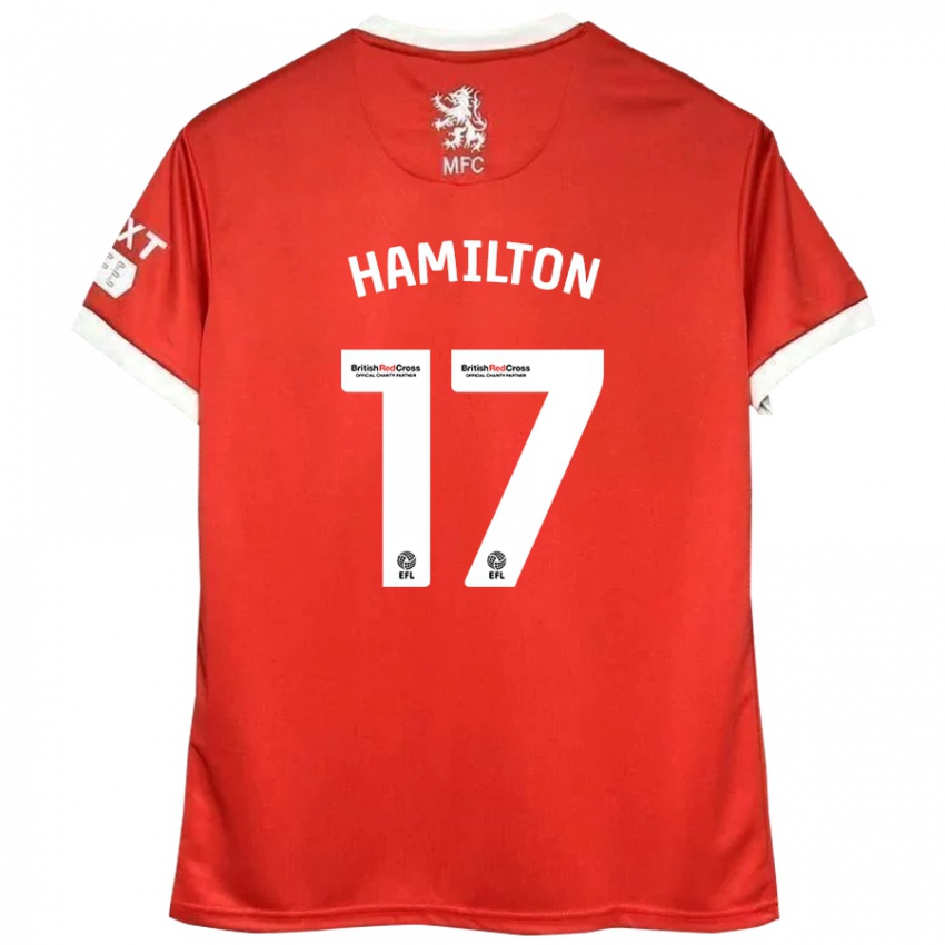 Heren Micah Hamilton #17 Rood Wit Thuisshirt Thuistenue 2024/25 T-Shirt België