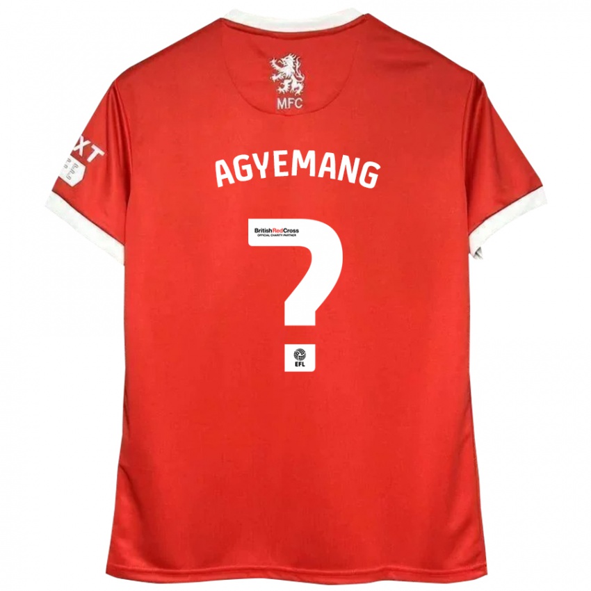 Heren Terrell Agyemang #0 Rood Wit Thuisshirt Thuistenue 2024/25 T-Shirt België